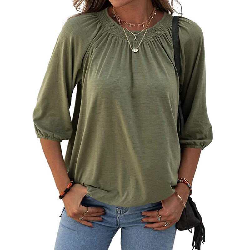 Pullover Crewneck Loose T-Shirt