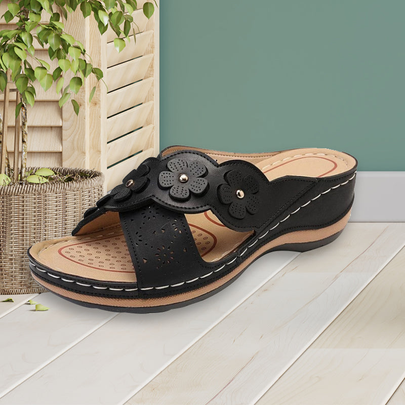 Platform Flower Sandals