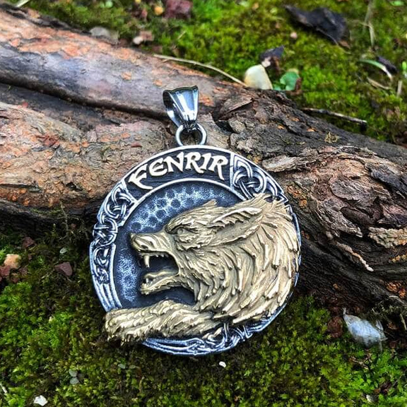 Vikings Wolf Fenrir StainlessStell Necklace