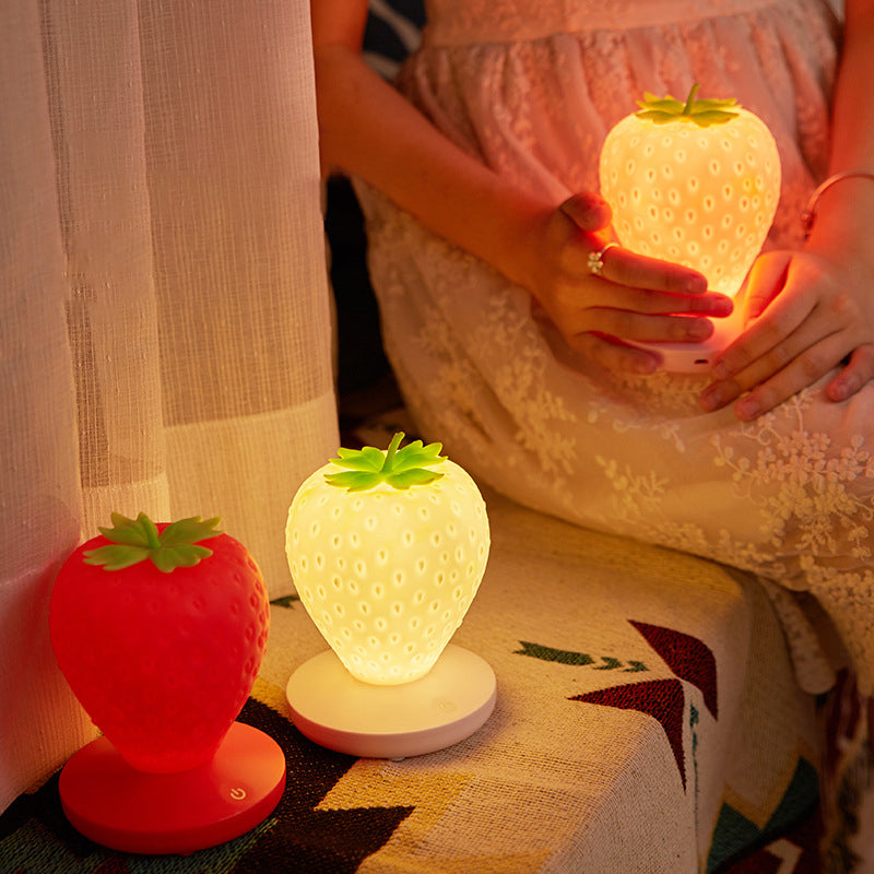 Strawberry Night Light Soft Silicone Table Lamp