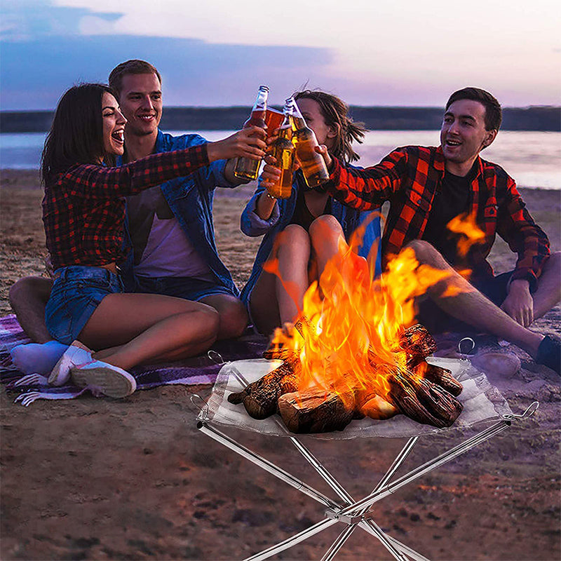 Outdoor Folding Bonfire Rack