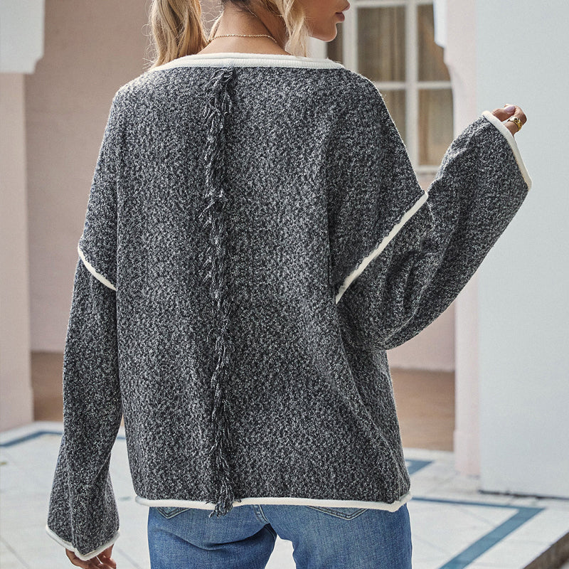 Crewneck Knit Loose Sweater