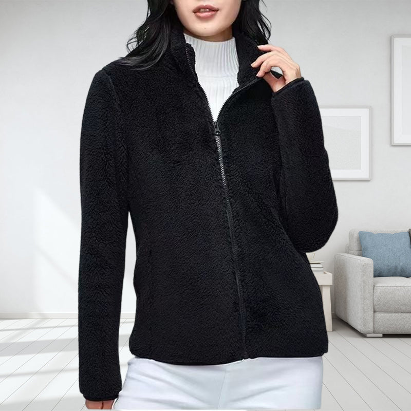 Zippered Jacket With Fleece Cardigan