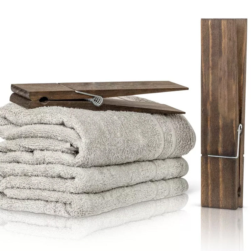 Clothespin Bathroom Towel Holder Decor