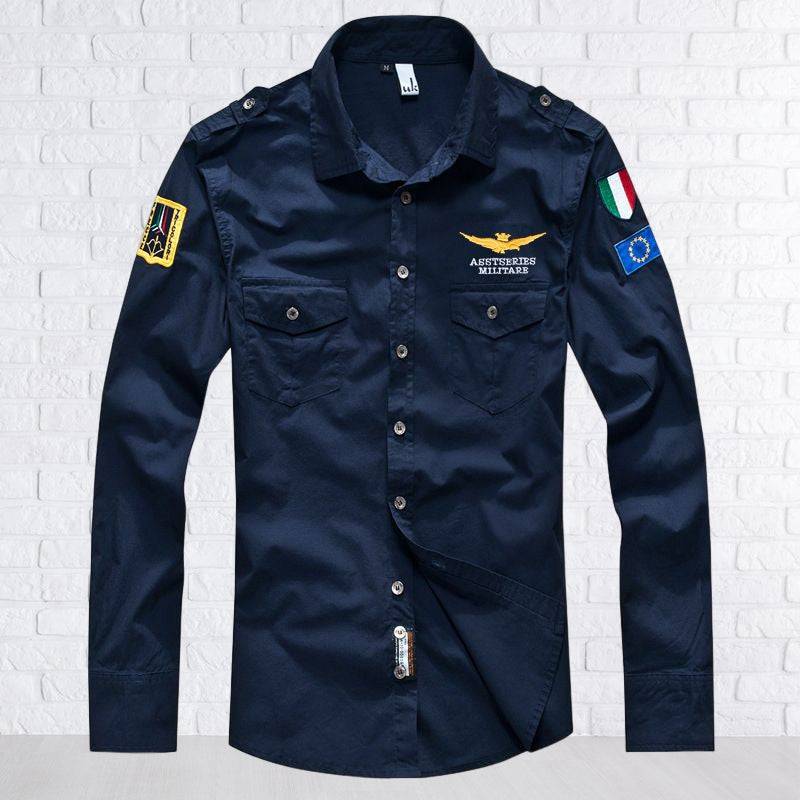 Aviator Men's Long Sleeve Shirt