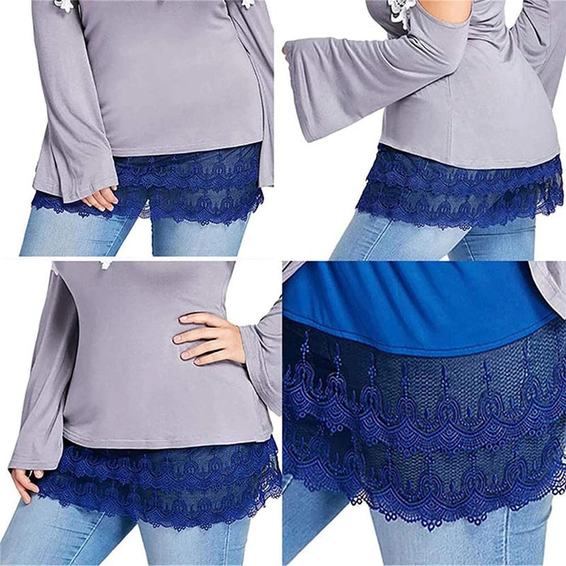 Women High Waist Fake Top Lower Sweep