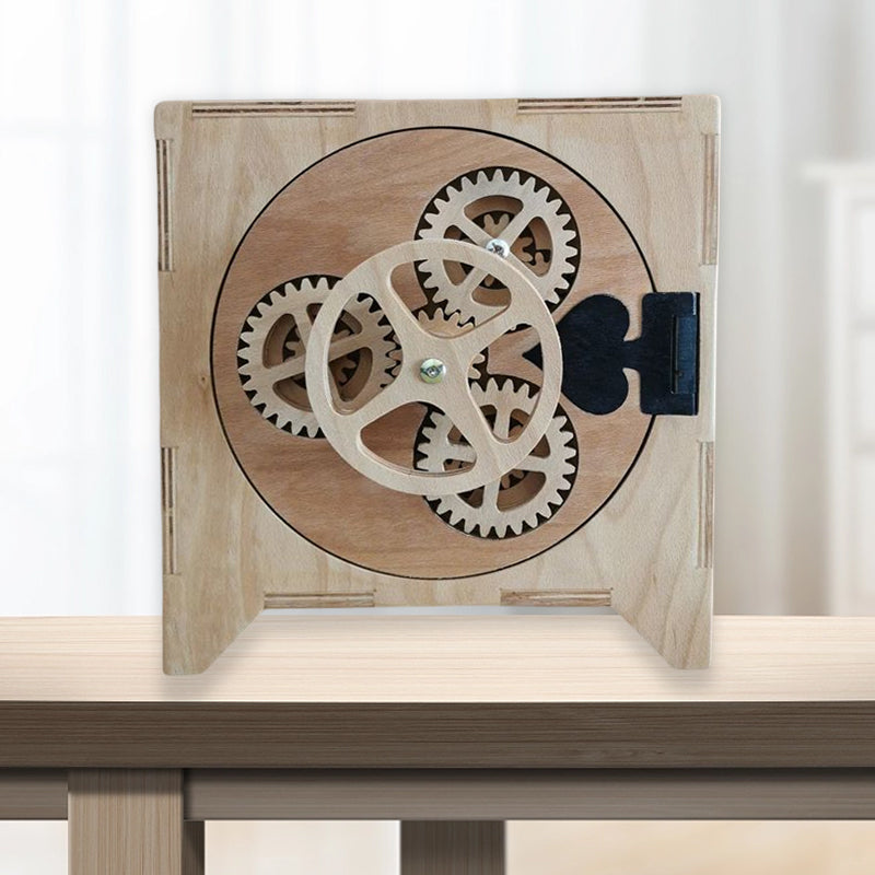 Gear Safe Wooden 3D Puzzle DIY decoration