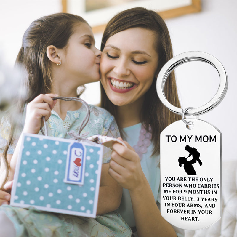 TO MY MOM Keyring, Necklace