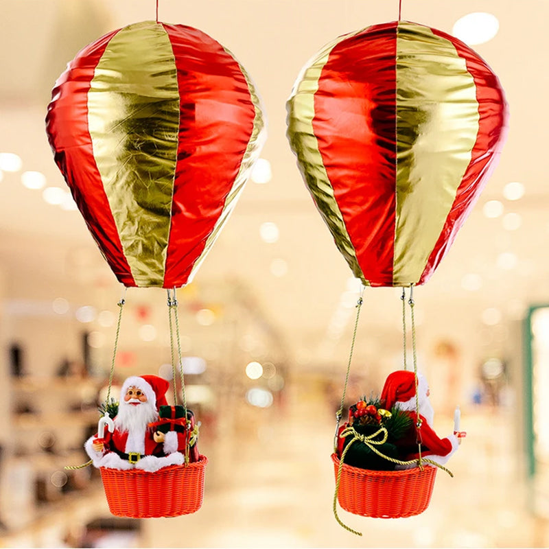 Santa Claus Hot Air Balloon Christmas Tree  Decoration