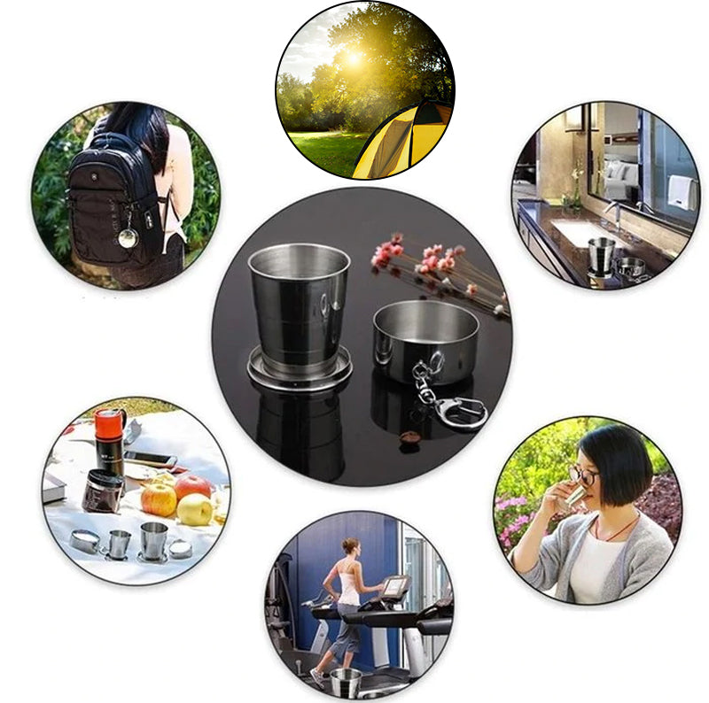 Stainless Steel Folding Cups