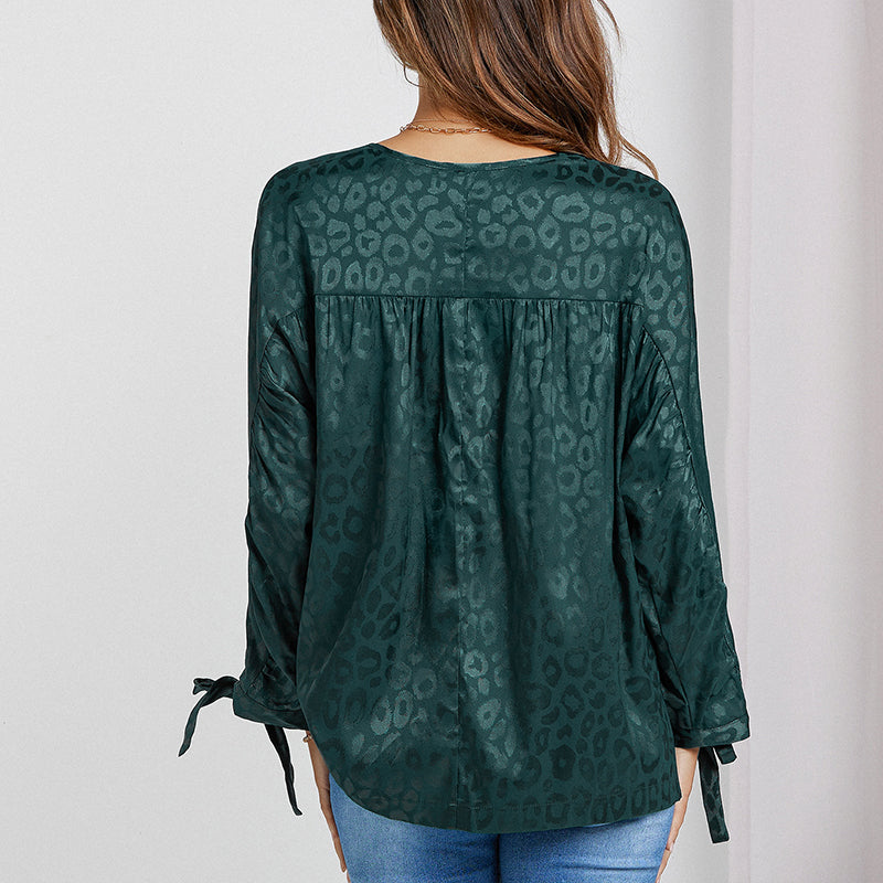 Fashion Casual Crew Neck Print Shirt