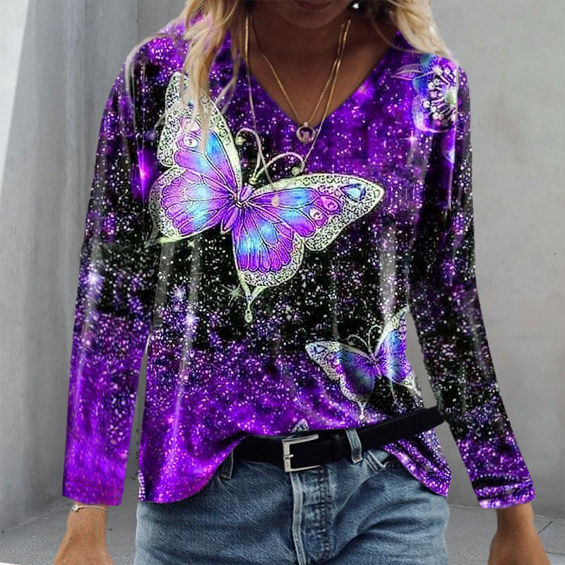 Butterfly Print T-shirt