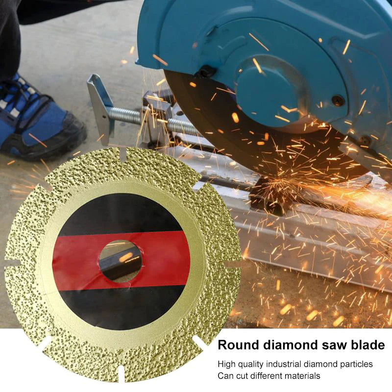 Round diamond saw blade