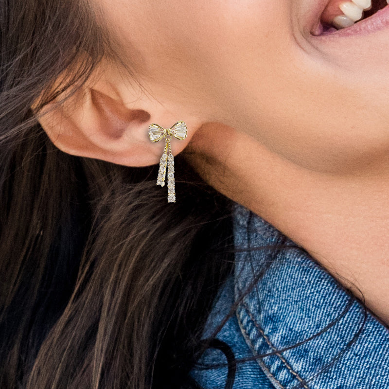Butterfly Rhinestone Earrings