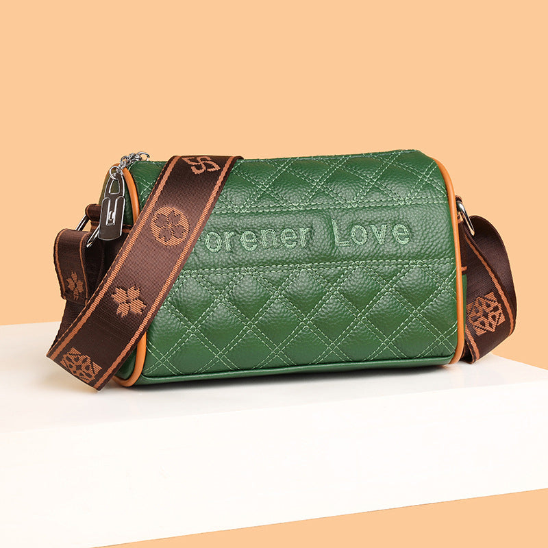 Lingge Cowhide Pillow Bag