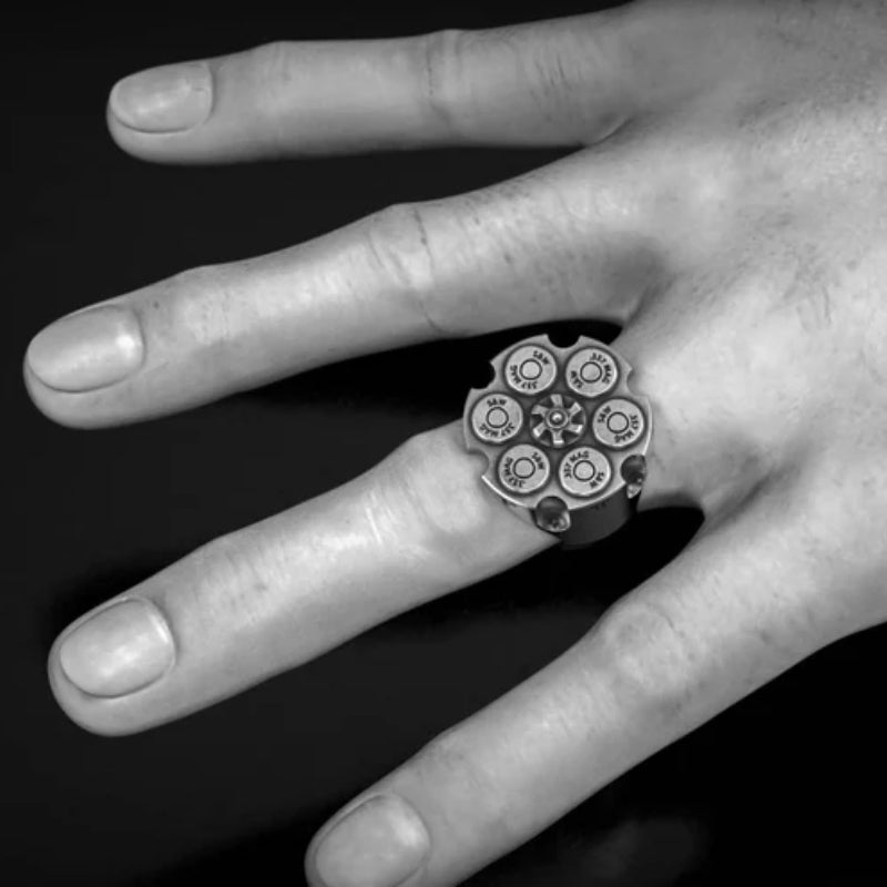 Silver Motorcycle Ring