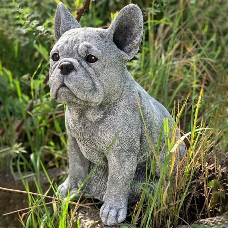 French Bulldog Statue Garden Decoration