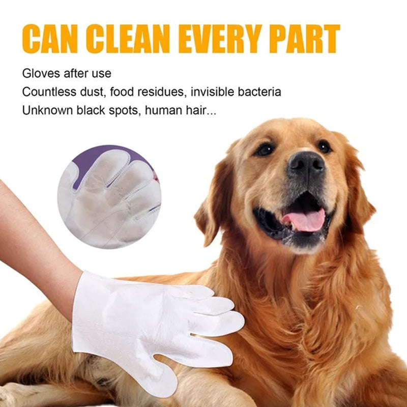 Pet Grooming Glove Wipes