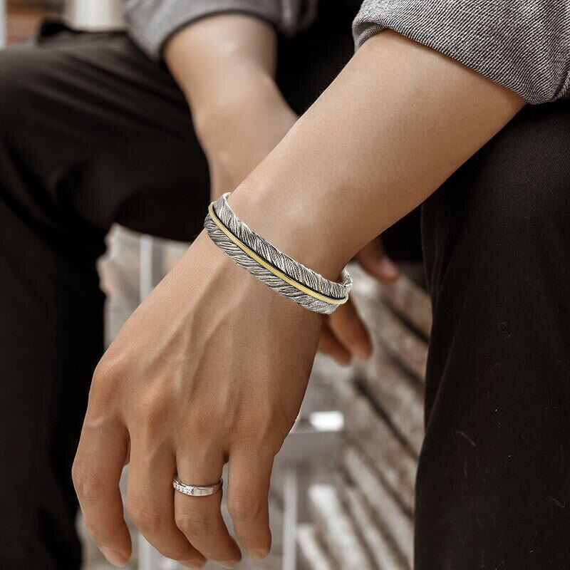 Vintage feather bracelet