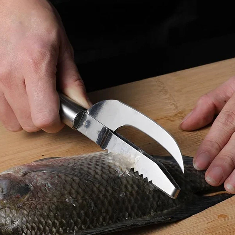 3-in-1 Fischschuppenmesser