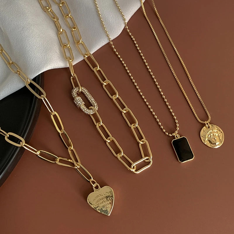 Women's Trombone Necklaces Set