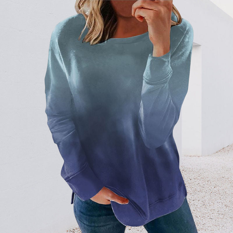 Gradient Polo Crewneck Sweatshirt