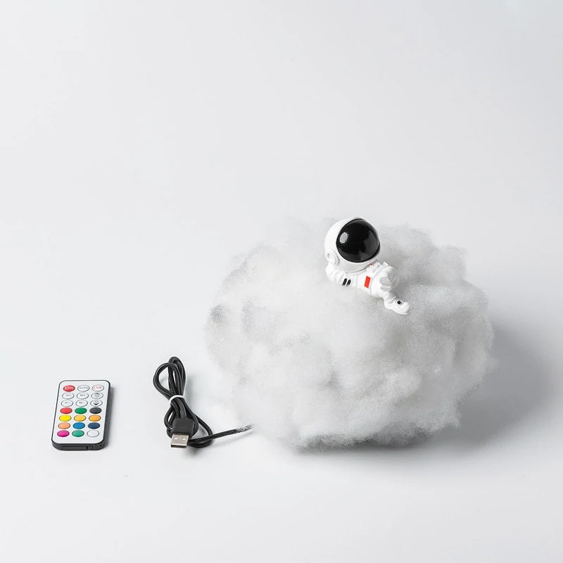 Colorful Clouds Astronaut LED Lamp
