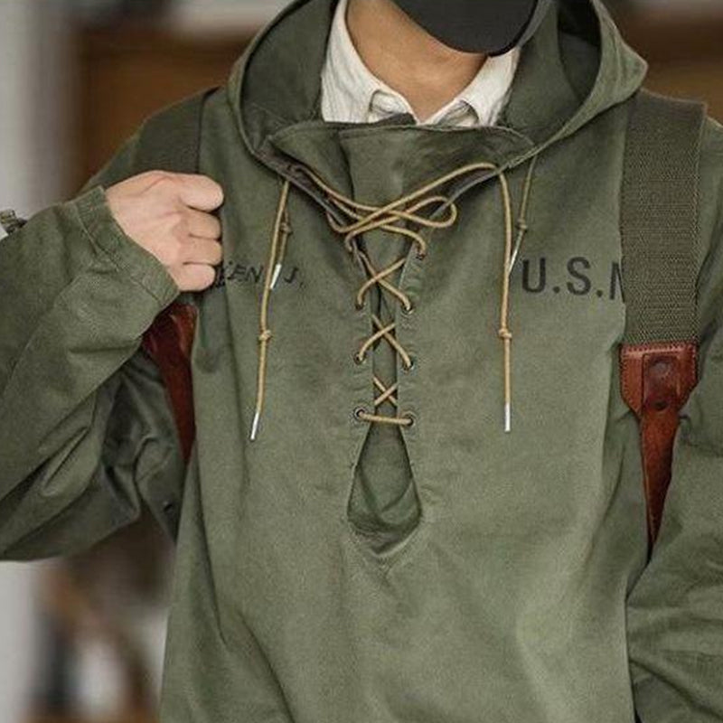 Retro Military Workwear Sweatshirt