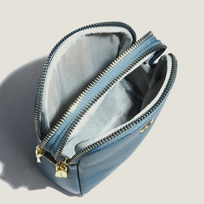 New Lychee Pattern Leather Mobile Phone Bag