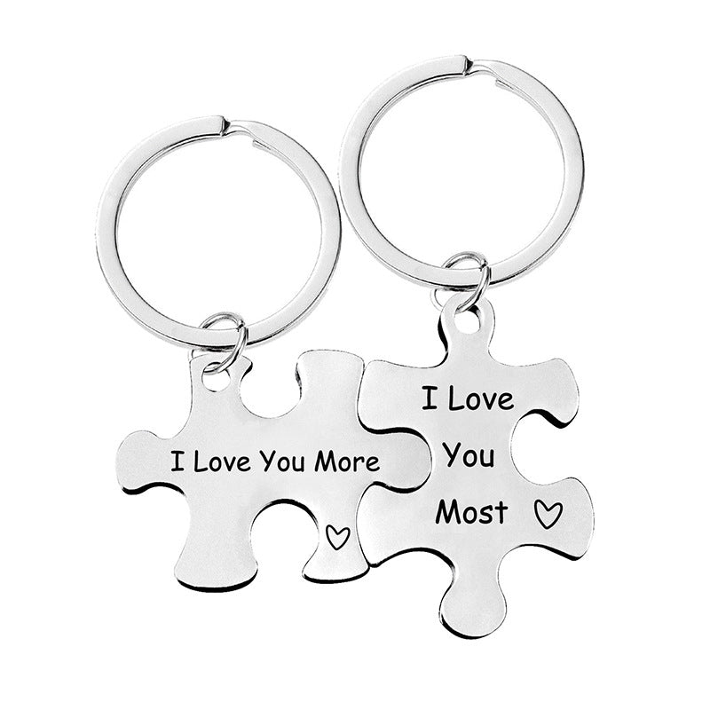 Puzzle Keychain Set for Couple