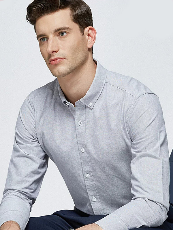 Men's New Casual Business Long Sleeve Shirt