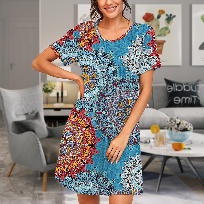 Printed Plus Size Dress