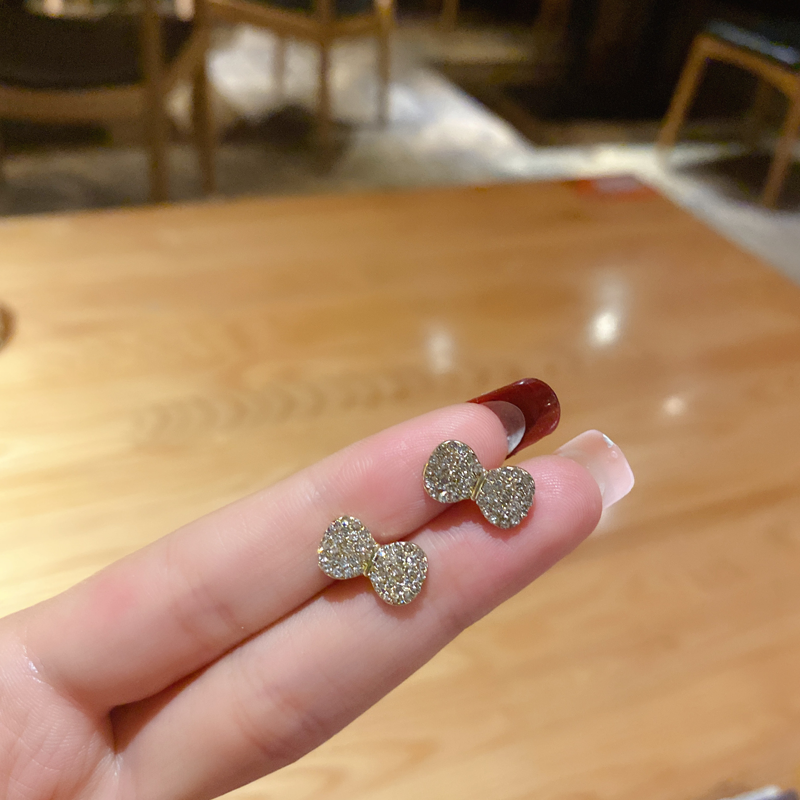 Bow Full Diamond Earrings