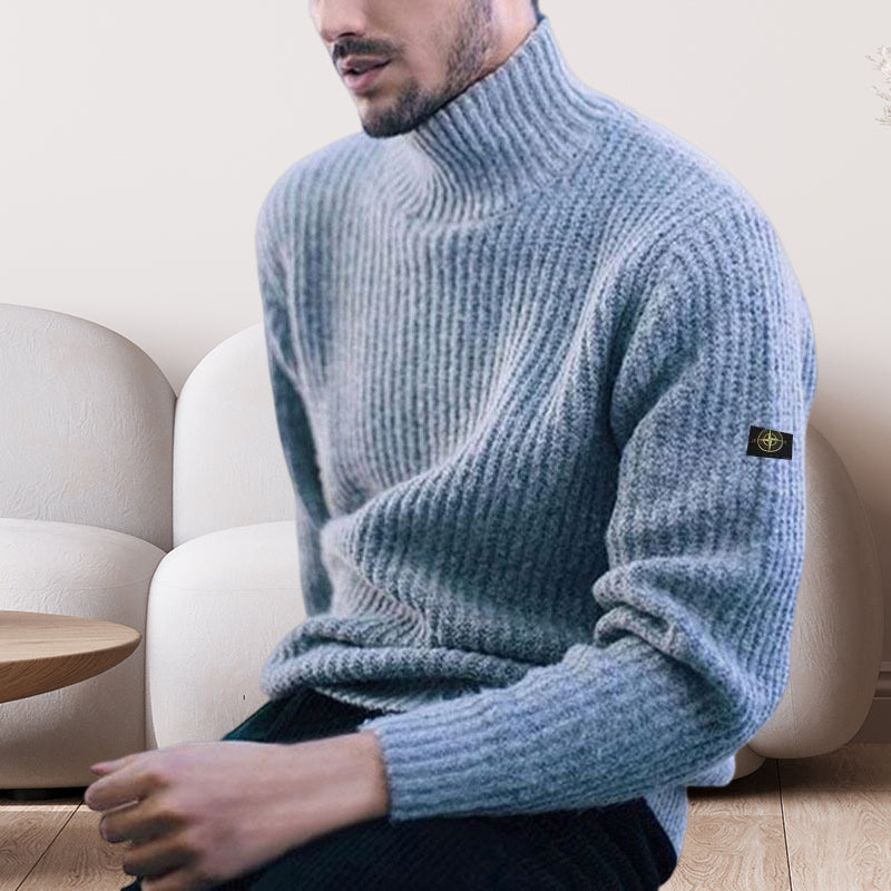 Men's Turtleneck Knit Sweater