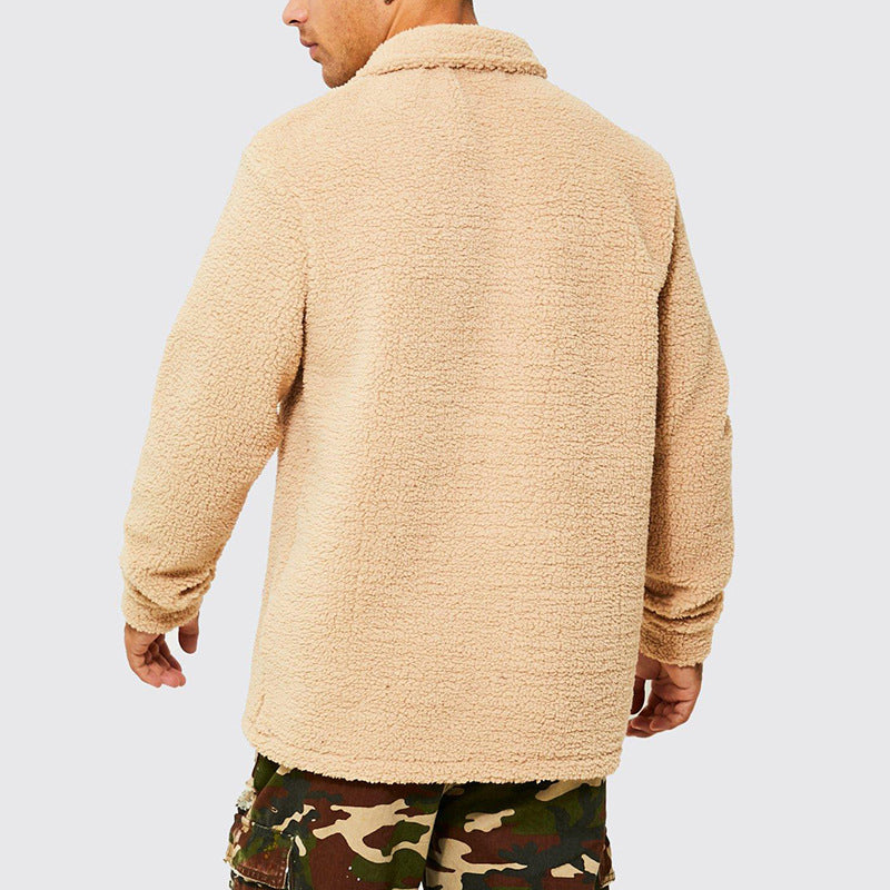 Mens Fuzzy Sherpa Pullover