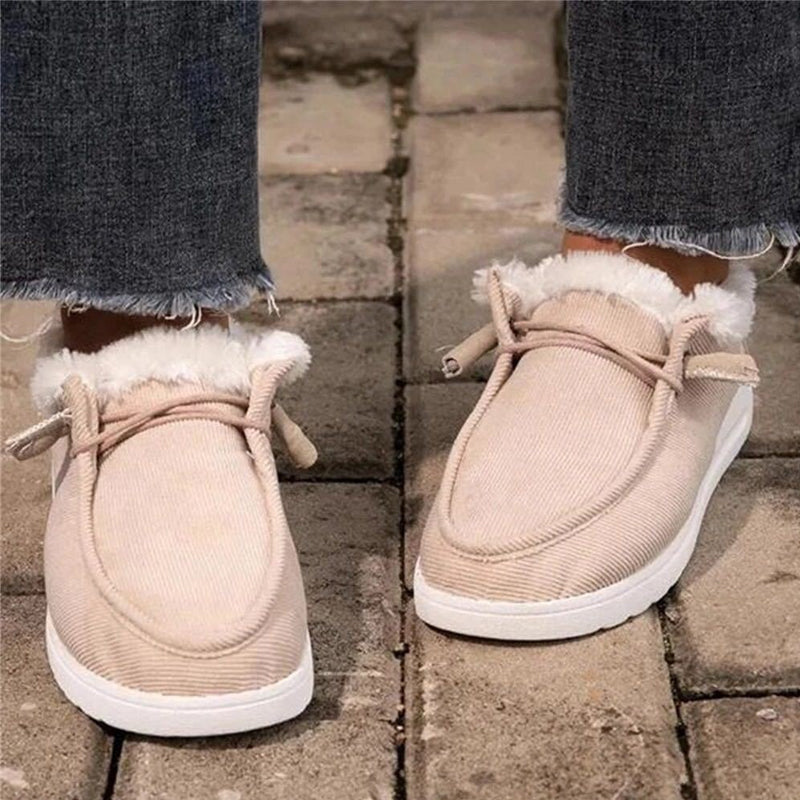 Women Winter Plus Velvet Thick Flat Loafers