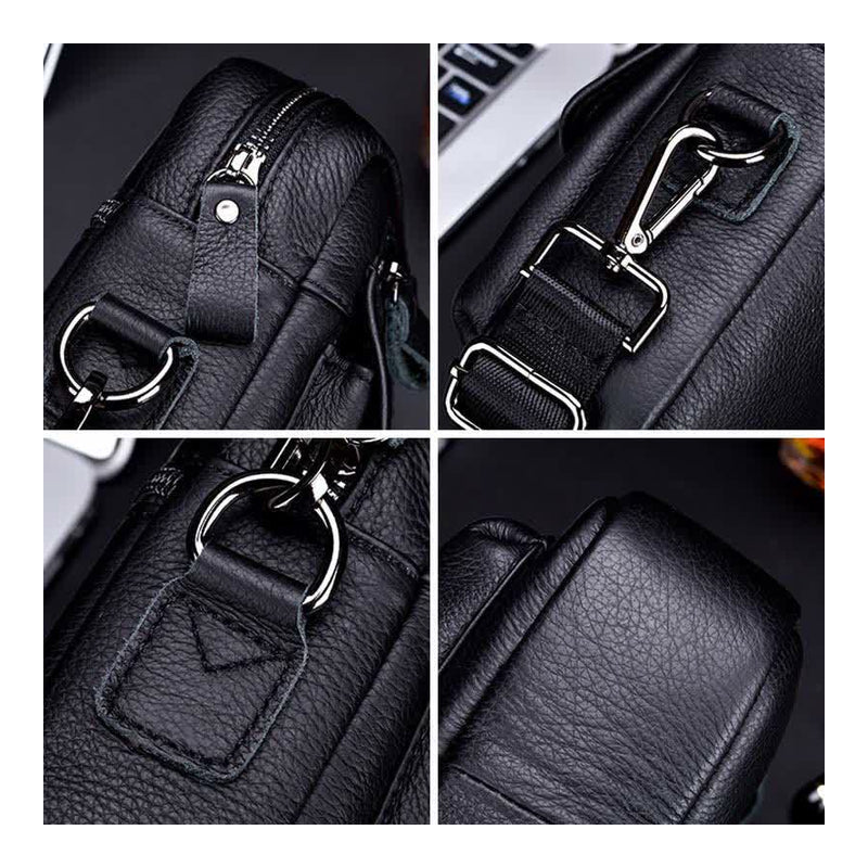 PU Leather Crossbody Bag for Men