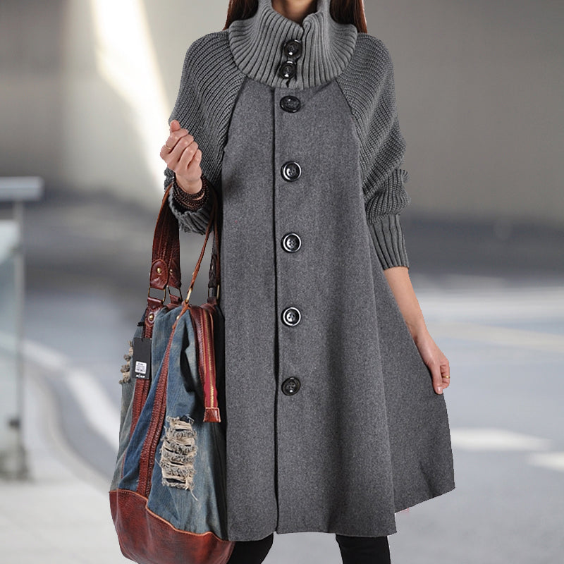 Oversized High Neck Bucket Coat