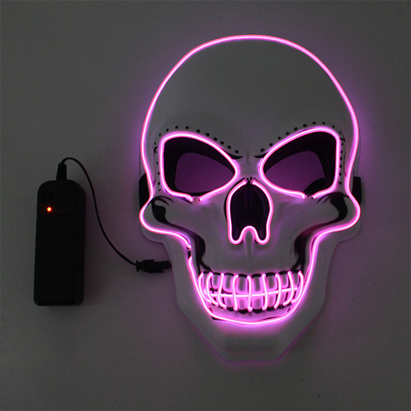 Halloween Mask LED Light Up Scary Skull Mask