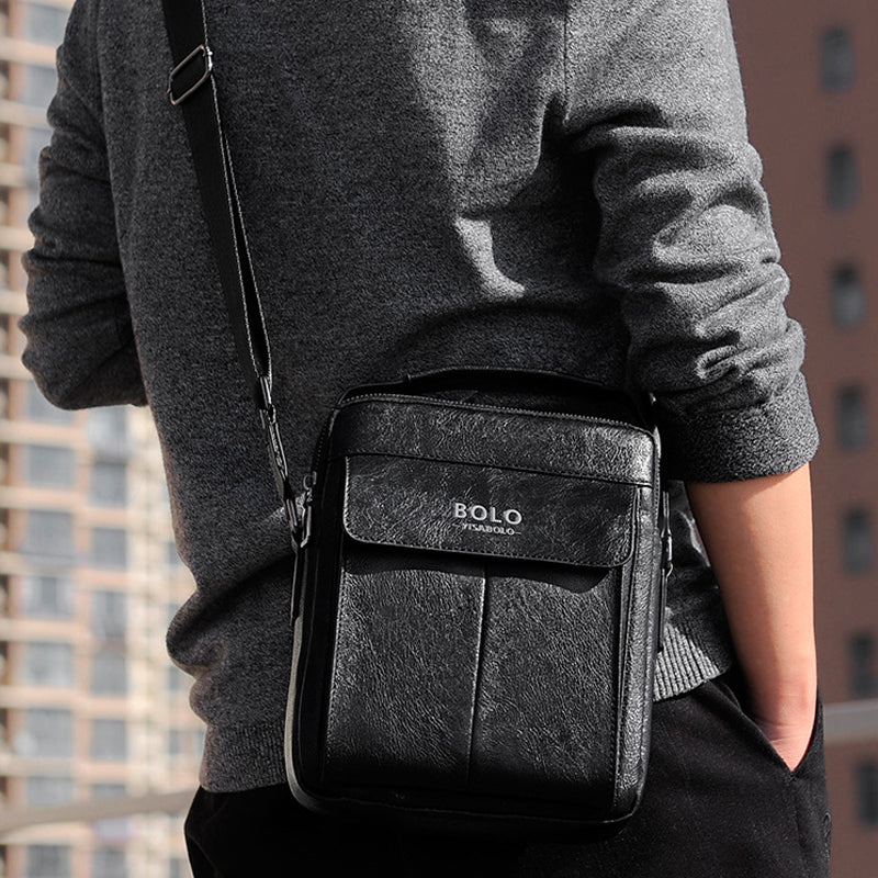 Simple British Men's Shoulder Bag