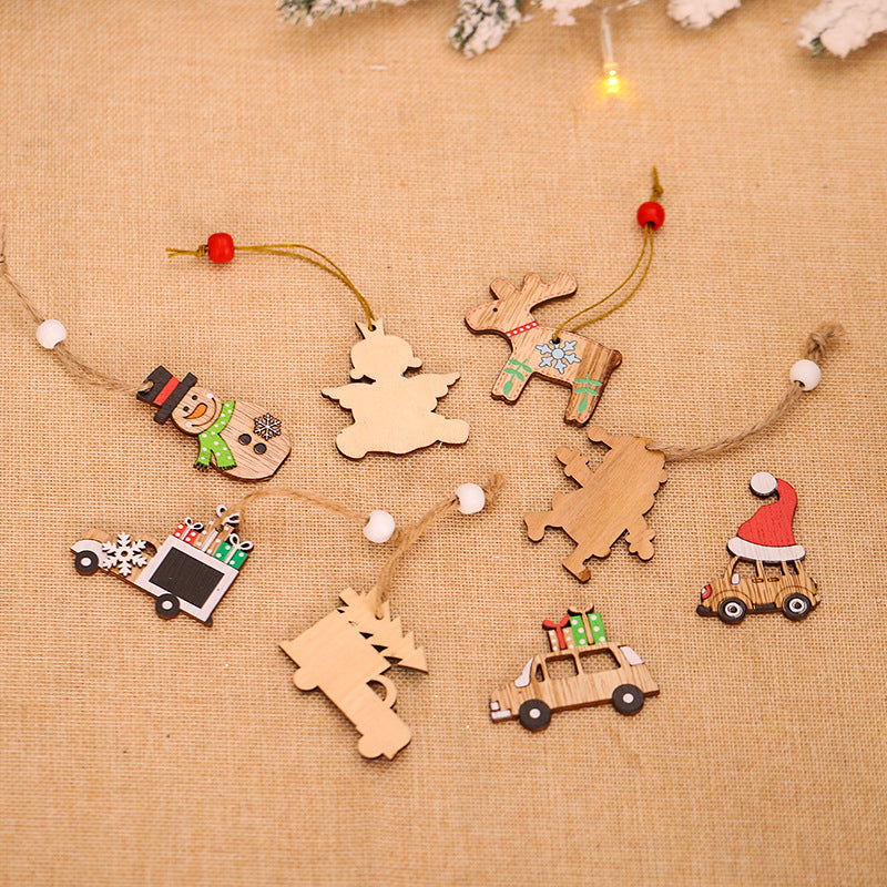 Christmas Wooden Ornament (12 pcs)