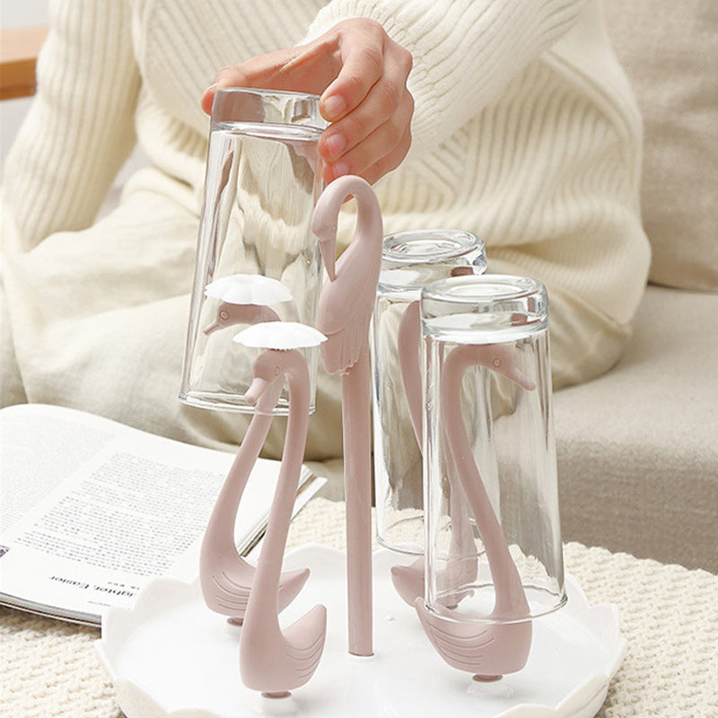 Creative Multifunctional Rotatable Swan Drain Cup Holder