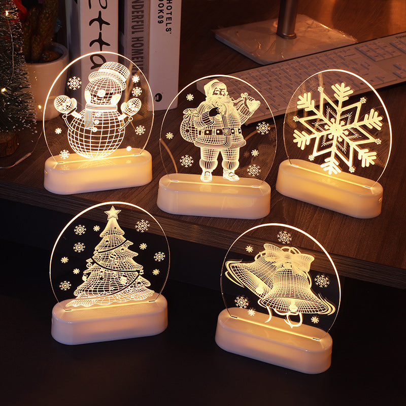 Acrylic Night Light for Christmas Gifts