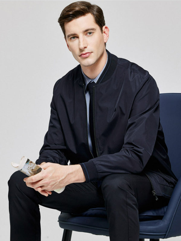 Men's Casual Baseball Collar Jacket