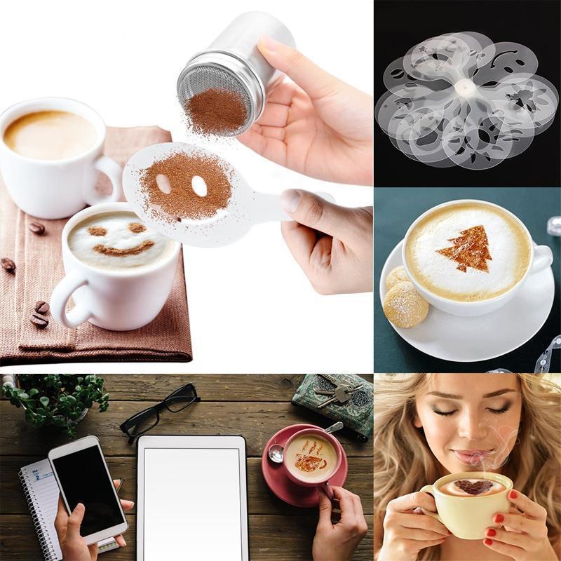 Plastic Latte Art Mold, Luxury Coffee Printing Model