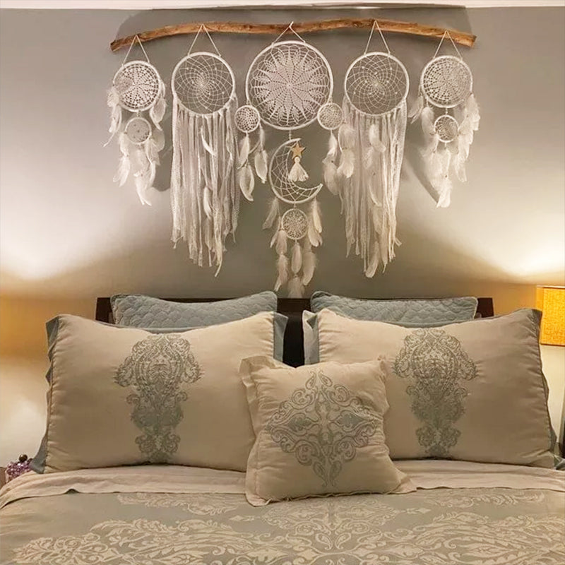 Dreamcatcher Moon and Stars Hanging Over the Bed(5 PCS)