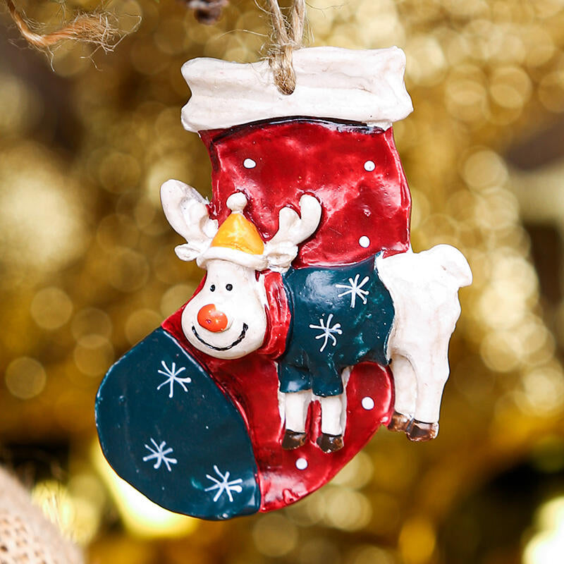 Resin Christmas Tree Decorative Pendants