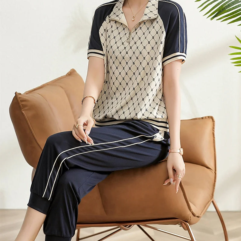 Plus Size Sports Suit