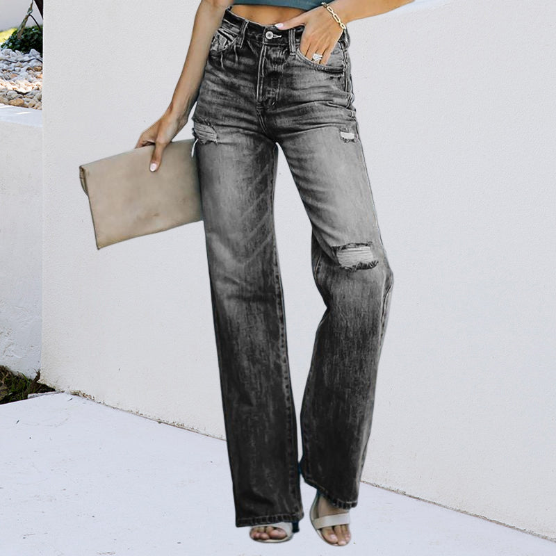 Casual Wide Leg Jeans For Women