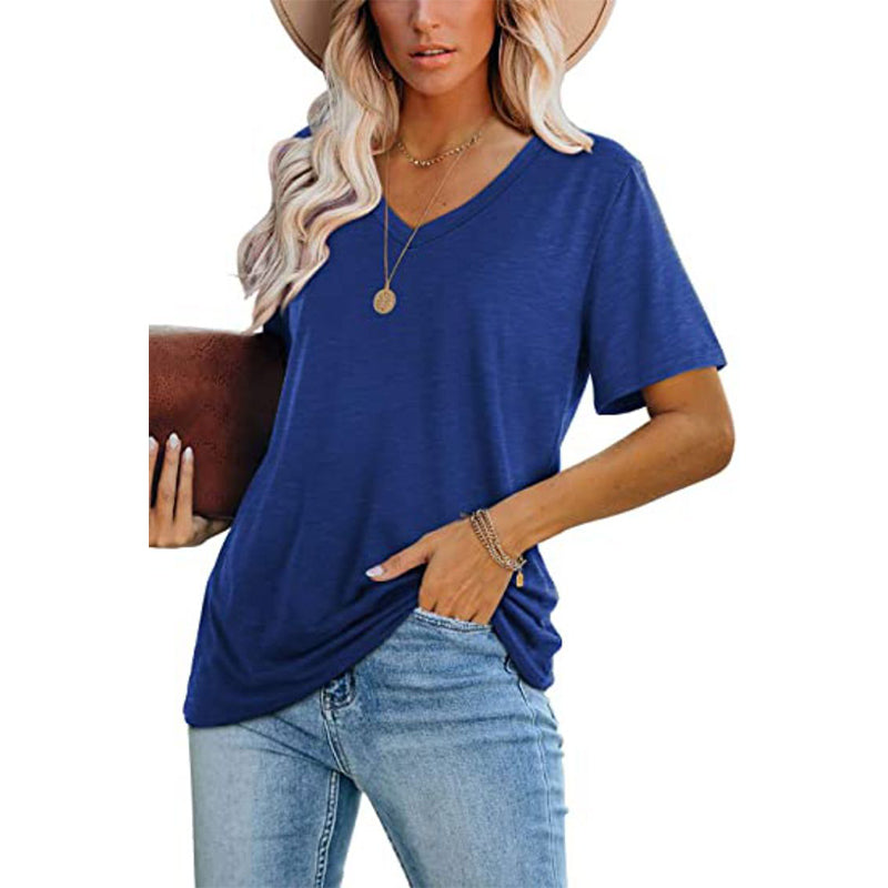 Multicolor V-Neck T-Shirt